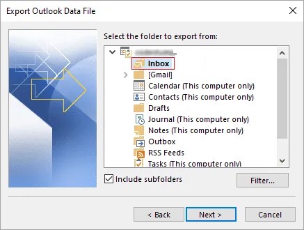 Outlook の OST ファイルを開く方法